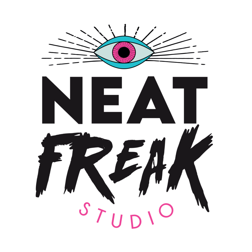 Neat Freak Studio logo with an eye for design